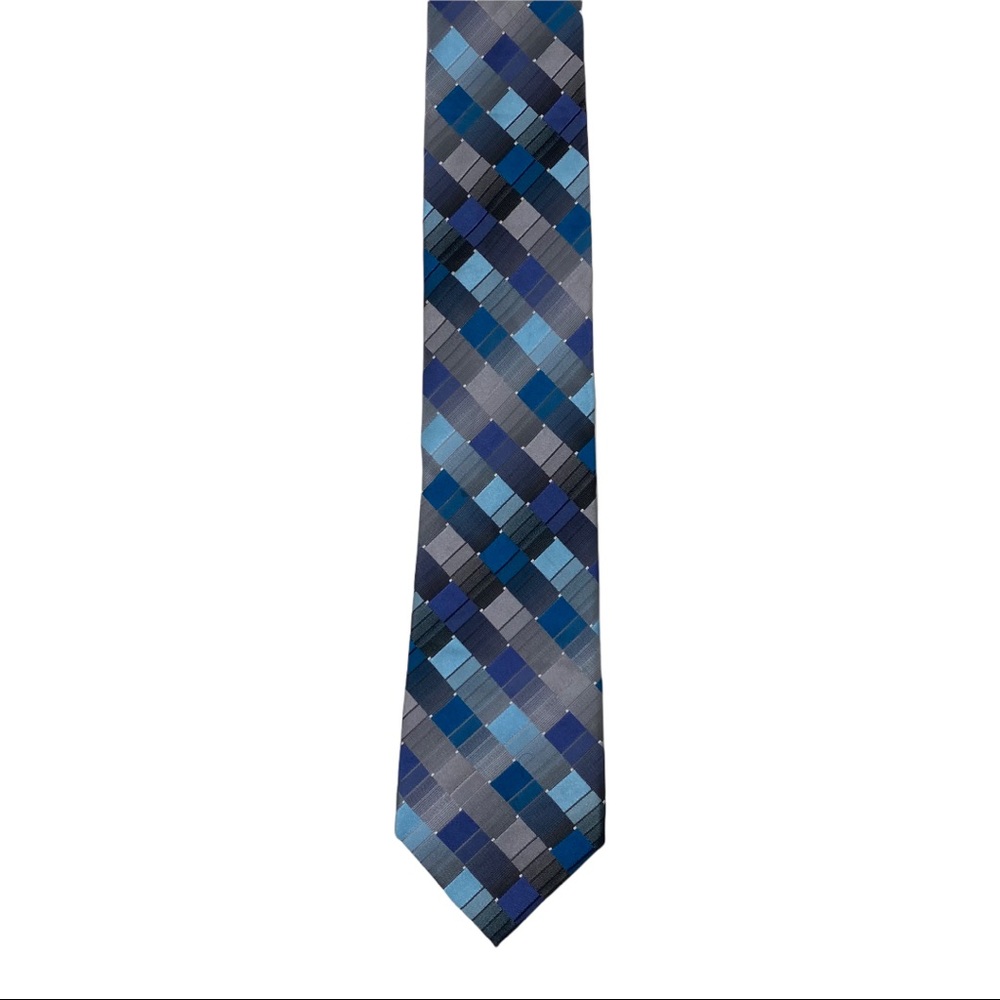 Arrow Geometric Silk Tie, Blue
